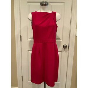 Tahari Arthur S. Levine Justin Cranberry Dark Pink Shift Dress, Size 8, NWT!